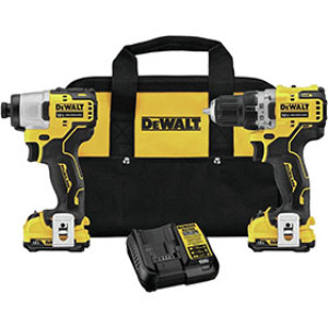 DEWALT DCK221F2 XTREME 12V MAX XR BRUSHLESS IMPACT DRILL/DRIVER COMBO KIT