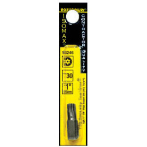EAZYPOWER 13246 T30 TEE STAR SECURITY 1/4" HEX INSERT BIT 1" LONG 1-PACK