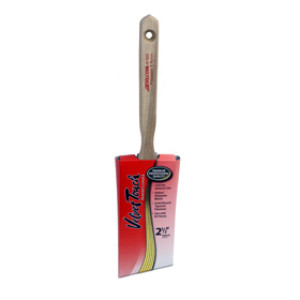 VELVET TOUCH 61625 2-1/2" BURGUNDY/WHITE SOLID ANGULAR SASH BRUSH