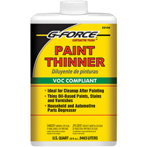 G-FORCE PAINT THINNER PLASTIC BOTTLE VOC COMPLIANT