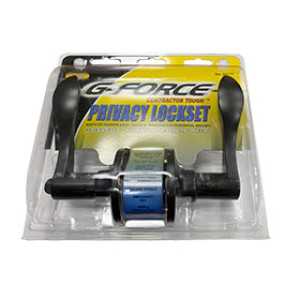 G-FORCE PRIVACY WAVE LEVER LOCKSET BLACK FINISH