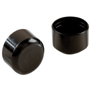 SHEPHERD 9112 5/8" ROUND BLACK PLASTIC LEG TIPS (4CD)