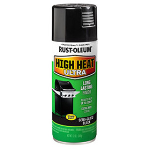 RUST-OLEUM STOPS RUST 241169 12 OZ BLACK HIGH HEAT ULTRA ENAMEL SPRAY