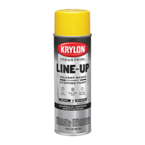 KRYLON K00830108 18 OZ HIGHWAY YELLOW LINE-UP SOLVENT-BASED STRIPING PAINT