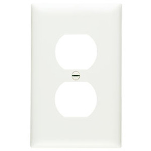 PASS & SEYMOUR  TP8WCC100 1-GANG WALL PLATE 3 TOG W/O LINE WHITE