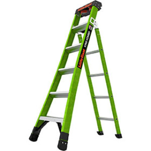 LITTLE GIANT 13906-001 KING KOMBO PRO 2.0 1AA 6' FIBERGLASS 3IN1 COMBO LADDER