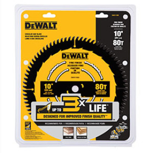 DEWALT DWA11080 10" 80T CIRCULAR SAW BLADES BLISTER
