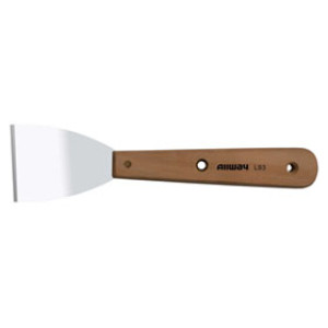 ALLWAY TOOLS 09015 LS3 12" LONG WOOD HANDLE CHISEL EDGE SCRAPER