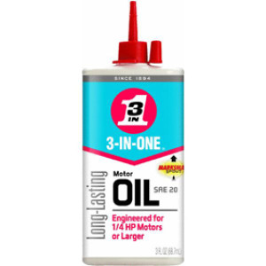 WD-40 3-IN-ONE 101456 3 OZ ELECTRIC MOTOR OIL