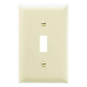 PASS & SEYMOUR  TP1ICC100 1-GANG WALL PLATE TOGGLE IVORY