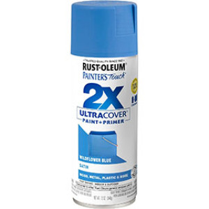 RUST-OLEUM 2X PAINTER'S TOUCH 334080 ULTRA COVER ENAMEL SATN WLDFLWER BL