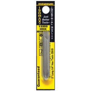 EAZYPOWER 13355 2" #2 PHILLIPS / 8-10 SLOTTED DOUBLE ENDED BIT 1/4" HEX 1-PACK