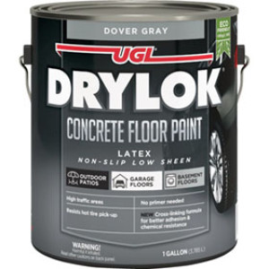 UGL DRYLOK 832779 DOVER GRAY LATEX CONCRETE FLOOR PAINT LOW VOC