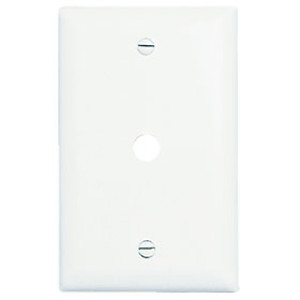 PASS & SEYMOUR  TP11WCC15 1-GANG THERMOSET WALL PLATE WITHOUT LINE WHITE