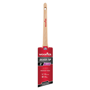 WOOSTER 5224 2" SILVER TIP SOFT CT POLYESTER THIN ANGLE RATTAIL PAINT BRUSH