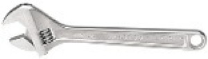 STANLEY 87-473 12" CHROME ADJUSTABLE WRENCH LASER ETCHED SAE AND MM JAW SCALE