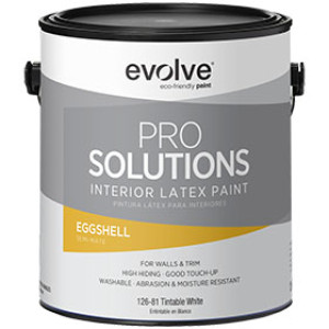 EVOLVE PAINTS 126-81-1 SOLUTIONS 1GAL INTERIOR LATEX EGGSHELL PAINT