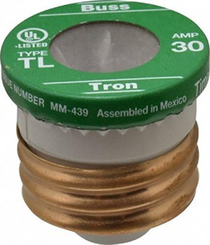 BUSSMANN BP/TL-30 30 AMP PLUG FUSE TIME DELAY EDISON BASE (3CD)