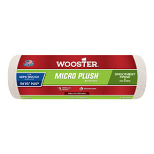 WOOSTER R238 9" X 9/16" MICRO PLUSH MICROFIBER FABRIC ROLLER COVER