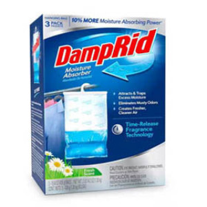 DAMP RID FG83FSSB 14.4 OZ FRESH SCENT MOISTURE ABSORBER HANGING BAG 3-PACK
