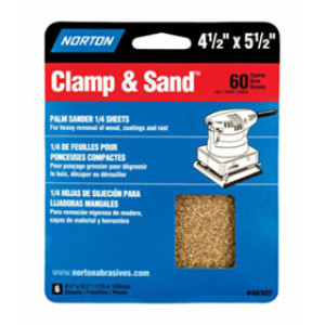 NORTON 48302 4-1/2" X 5-1/2" MULTISAND 60 GRIT SHEETS HANDY 6  PACK
