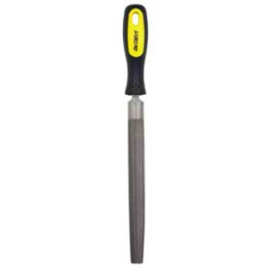 G-FORCE 21762 8" HALF ROUND BASTARD FILE ERGO RUBBER GRIP HANDLE