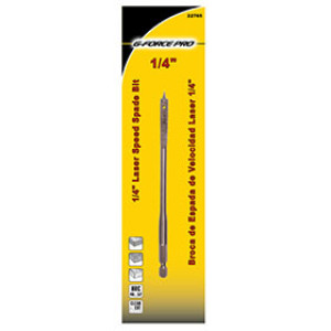 G-FORCE 22765 1/4" LAZER SPEED SPADE DRILL BIT