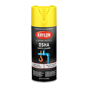 KRYLON K01813777 1813 12 OZ OSHA SAFETY YELLOW SPRAY PAINT