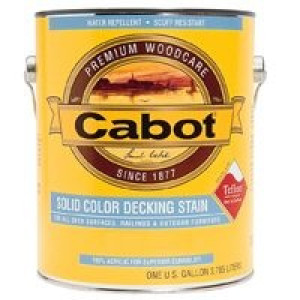 CABOT 7601.007 WHITE BASE SOLID COLOR OIL STAIN DECKING VOC