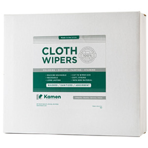 KAMEN WIPING MATERIALS 980.2219 42 8LB BOX SMOOTH WHITE COTTON KNIT RAGS