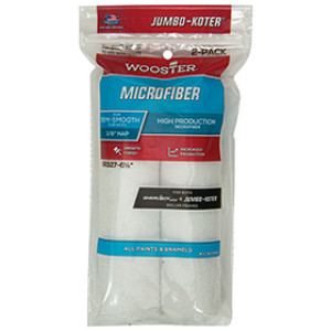 WOOSTER RR327 6-1/2" X 3/8" JUMBO-KOTER MICROFIBER BLUE-STRIPED FIBERLOCK 2PK
