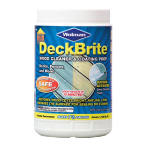 WOLMAN 16003 DECKBRITE WOOD CLEANER & COATING PREP 3LB POWDER CONCENTRATE