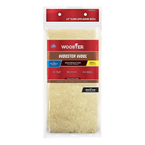WOOSTER RR612 10" X 1/2" WOOSTER WOOL FLOOR APPLICATOR LAMBSKIN FABRIC REFILL