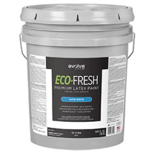EVOLVE 487-01-5 5GAL ECO-FRESH INTERIOR/EXTERIOR SATIN WHITE