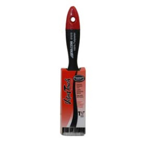 VELVET TOUCH 61015 1-1/2" BLACK/WHITE 100% POLYESTER BLEND VARNISH BRUSH