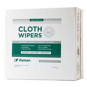 KAMEN WIPING MATERIALS 980.2217 42 4LB BOX SMOOTH WHITE COTTON KNIT RAGS
