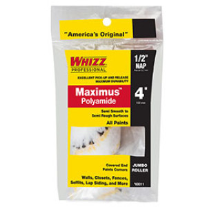 WHIZZ 60011 4" JUMBO POLYAMIDE GOLD STRIPES ROLLER REFILL