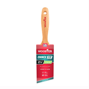 WOOSTER 4415 2-1/2" CHINEX FTP EXTRA-FIRM ANGLE BEAVERTAIL PAINT BRUSH