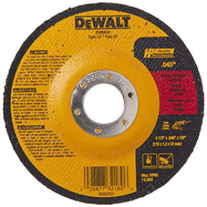 DEWALT DW8424 4-1/2" X .045" X 7/8" CUTTING WHEEL