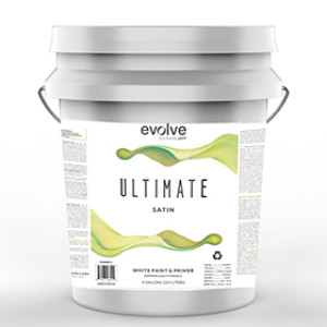 EVOLVE PAINTS RW24-GDB210 5G ULTIMATE LATEX WHITE SATIN PAINT