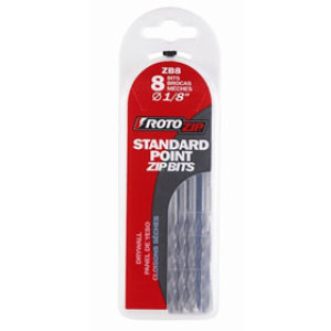 BOSCH ROTO ZIP ZB8 1/8" STANDARD POINT ZIP BIT (8) 64500003