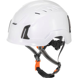 SAS 42004BD WHITE CLIMBER STYLE HARD HAT SAFETY HELMET