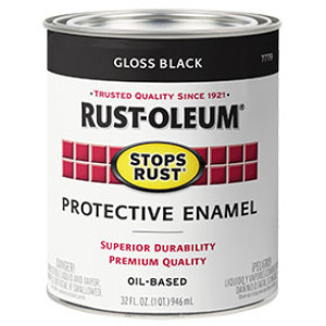 RUST-OLEUM STOPS RUST 7779502 GLOSS PROTECTIVE ENAMEL BLACK