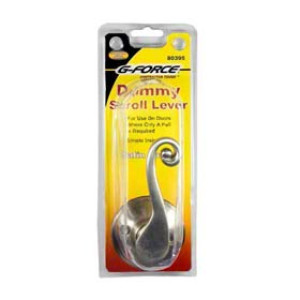 G-FORCE 80395 SCROLL DUMMY LEVER LEFT AND RIGHT SET SATIN NICKEL FINISH
