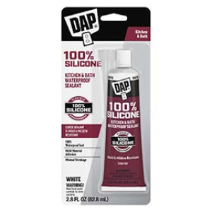 DAP 7079800950 2.8 OZ SILICON RUBBER KITCHEN & BATH SEALANT