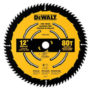 DEWALT DWA11280 12" 80T FINISH SAW BLADE