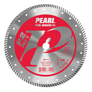 PEARL ABRASIVE PV1212HS 12" X .125 X 1" TURBO RIMMED DIAMOND BLADE