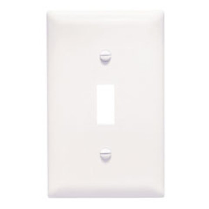 PASS & SEYMOUR  TPJ1WCC70 1-GANG JUMBO NYLON PLATE TOGGLE SWITCH WHITE