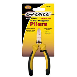 G-FORCE 21282 4-1/2" MINI DIAGONAL PLIERS ERGO GRIP HANDLE