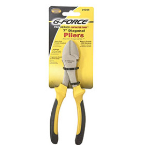 G-FORCE 21254 7" HEAVY DUTY DIAGONAL CUTTING PLIERS ERGO GRIP HANDLE